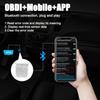 Диагностический инструмент OBD2 Bluetooth, сканер OBD2, считыватель автомобильных кодов Bluetooth, адаптер Bluetooth OBDII ELM327 для всех транспортных средств с протоколом OBDII