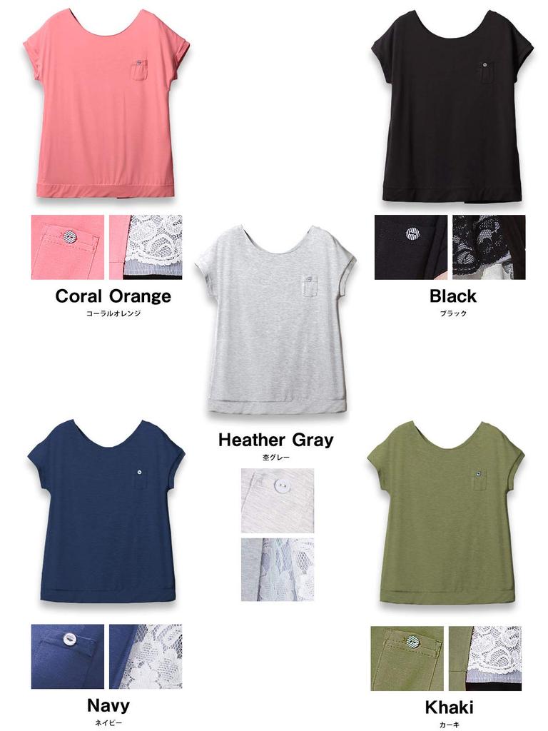 Sweet Mommy Одежда для беременных и кормящих мам Топы с разрезом сзади Кружева x Хлопок Полосатый M Меланжевый серый