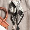 Silk Wool Double-Sided Heterochrome Ethnic Style Retro 70 Velvet Small Square Scarf Silk Scarf Women'S Warm Shawl Light Luxury Scarf Scarf