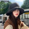Couple Autumn Winter Down Cotton Bucket Hats Women Solid Color Warm Casual Hats Elegant Casual Versatile Hats