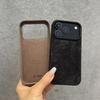 For MagSafe Fiber Leather Case For iPhone 17 Pro Max 16 15 14 Plus 13 12 17 Air Invisible Magnetic Wireless Charge Cover