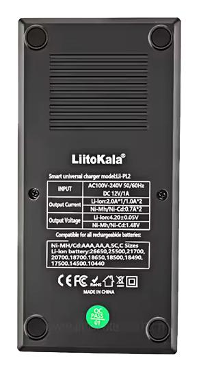 Universal charger for AAA 18650 rechargeable batteries LiitoKala Lii-PL2
