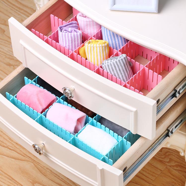 Plastic Drawer Divider Storage Box for Underwear and Socks - Ideal for Organizing and Maximizing Drawer Space