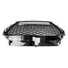 RS3 Style Front Hood Henycomb Bumper Grille Grill Fit   A3 S3 2013-2016 Black