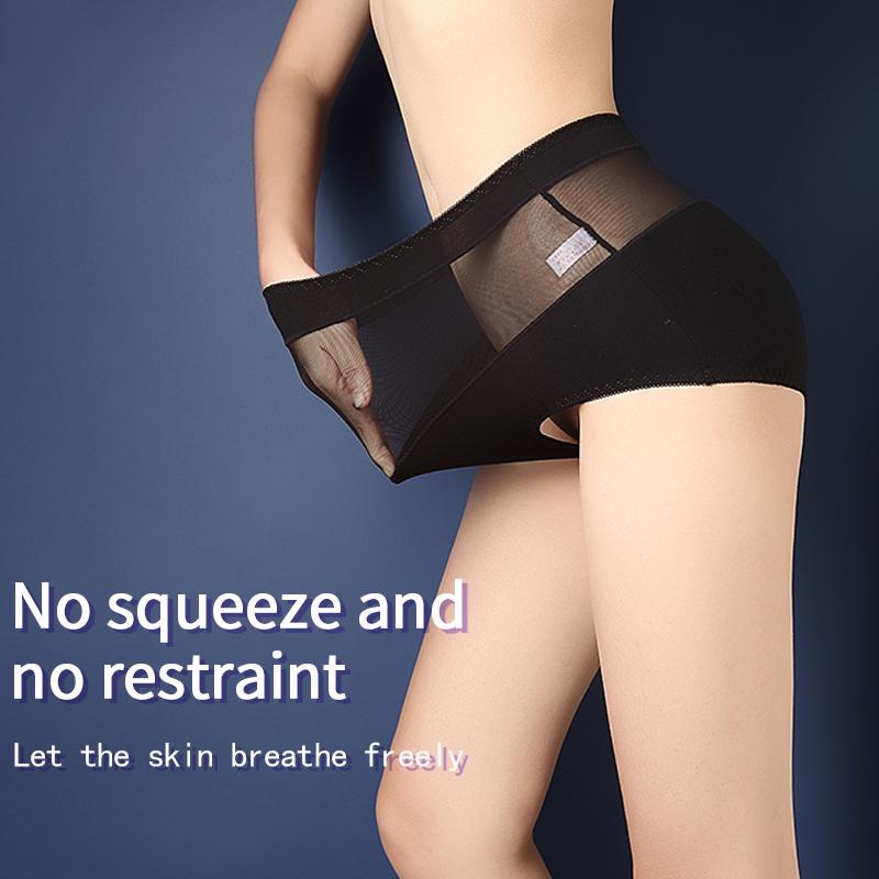 4-5Pieces/Lot Middle-High Waist Ligtweight and Breathable Sexy Semi-permeable Women Panty Lace Panties High Elasticity Comfortable Lady Underwear