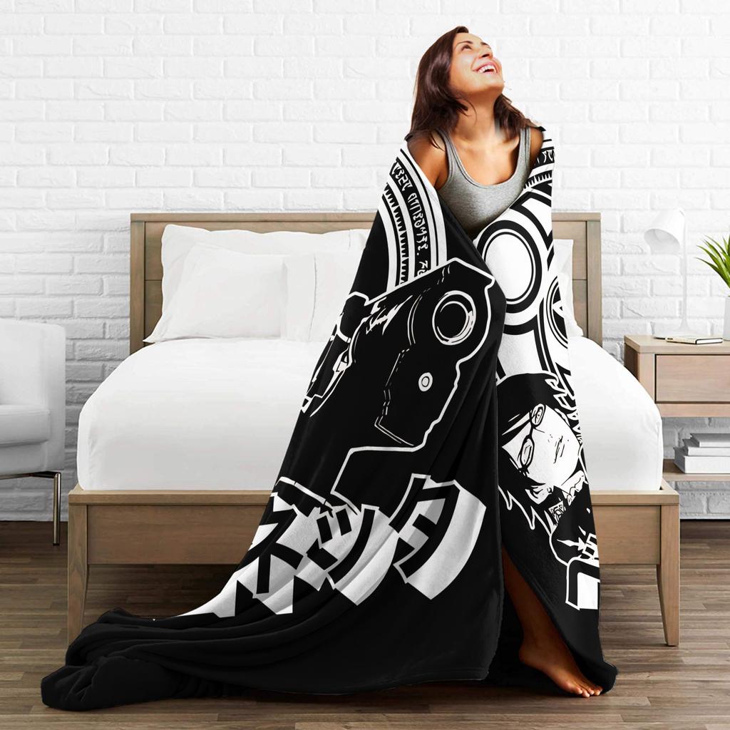 Umbra witch Bayonettas Wool Blanket  Creative Throw Blanket for Bed Sofa Couch 125*100cm Plush Thin Quilt,