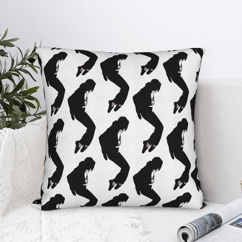 Glitter MJ king of pop Square Pillowcases Polyester Home Cushion Case Cute Decorative Pillow Cover