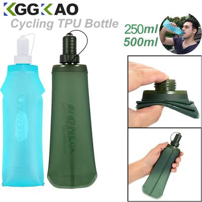 250/500 мл ТПУ уличная спортивная бутылка складная мягкая фляга бутылка для воды для бега кемпинга пеших прогулок велосипеда фитнеса гидратор