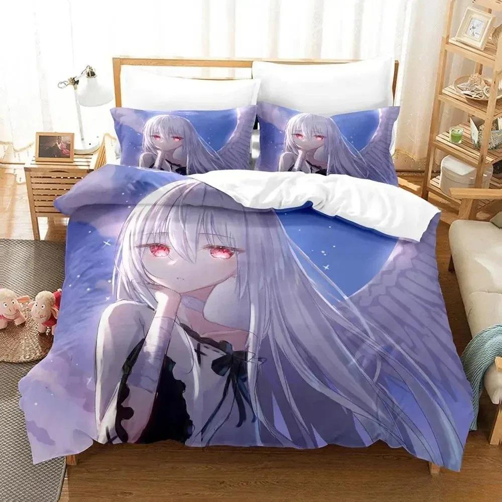 Home Living Luxury Angel Girl Bedding Collection Single Twin Full Queen King Size Bed Collection Adult Kid Bedroom Duvet Cover Collections Anime Bed