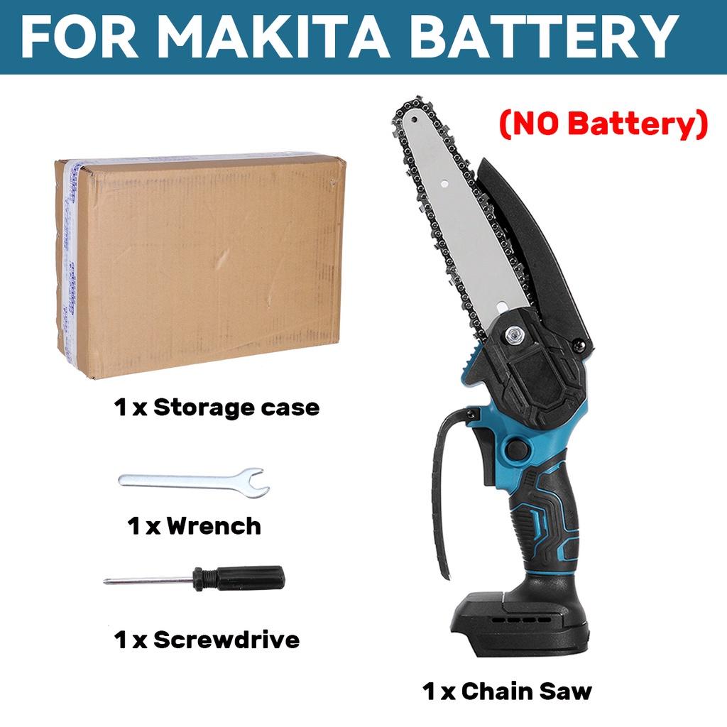 6 Inch Mini Electric Chain Saw Cordless Woodworking Pruning Chainsaw Brushless Garden Tool with 19800H Battery
