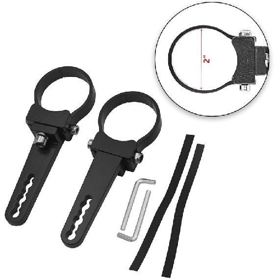 Wsays 1.75'' Side Roll Cage Bull Bar Clamps LED Light Mount Bracket Compatible With Ranger RZR Ace General Fit Arctic Cat YXZ Teryx ATV UTV