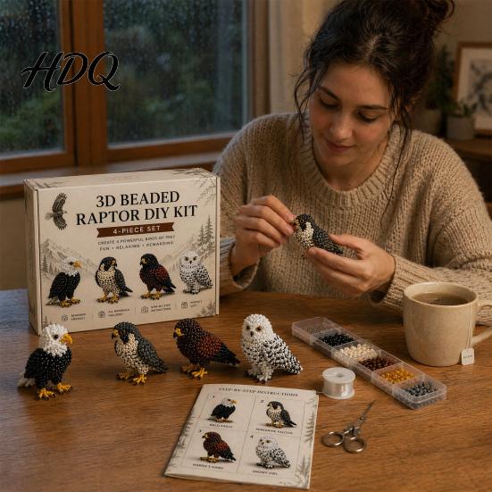 Набор для поделок из бисера «Животные» DIY 3D Маленькие бисерные поделки Милый набор «Паук Осьминог» Орангутан Птица Искусство для начинающих Взрослых Семейный проект Декор для дома