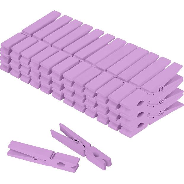 WAENLIR Colored Clothes p 12 Color 2.9inch 50PCS, Colorful ClothesP Wooden Clips for Photos Pictures Decorative Crafts, Decoration clothesp Clothing