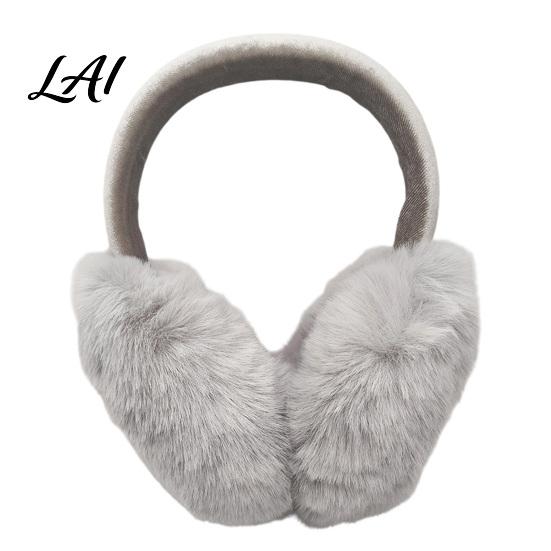 Cozy Winter Gear for Ears Women's Ear Muffs Soft Faux Rabbit Fur Warmers Adjustable Fuzzy Muffs Cycling Sports Commuting Plush Fluffy Cold