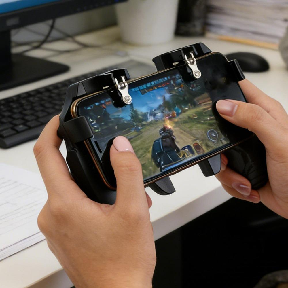 Триггер Free Fire PUBG Контроллер для Телефона Геймпад Джойстик для IPhone/Android Управление Мобильной Игрой Pad Pugb с Наперстками для Пальцев