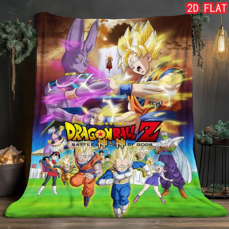 Dragon Ball Living Room Blanket Soft Cozy Flannel Blanket for Sofa Couch Home Daily Use THW