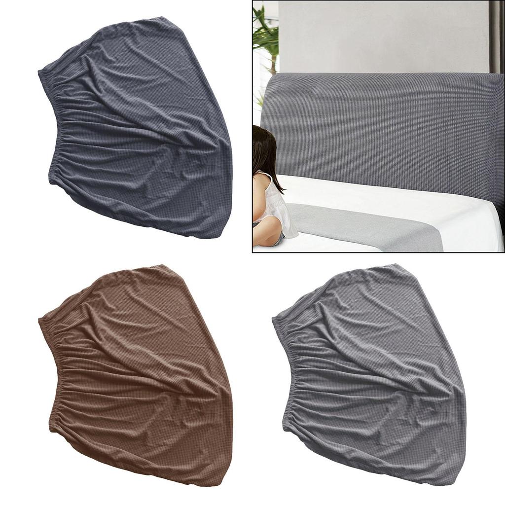 Bed Headboard Cover Stretch Bed Backrest Cover Removable Soft Dustproof Bed Headboard Slipcover Protective Case for Bedroom
