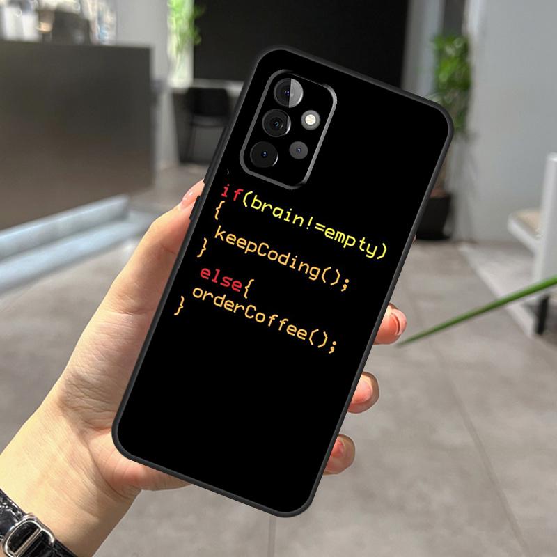 Programming Coding Case For Samsung Galaxy A53 A33 A13 A14 A34 A54 A31 A51 A71 A12 A22 A32 A42 A52 A52S Coque