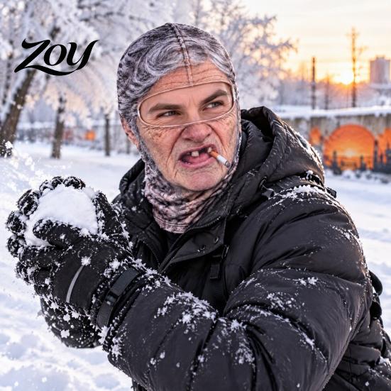 Реквизит для групповой фотографии Смешная Реалистичная Маска для лица Лыжная маска, Дышащий Акрил и Модал Полный Зимний комплект для приключений Балаклава, Ветрозащитный головной убор для улицы