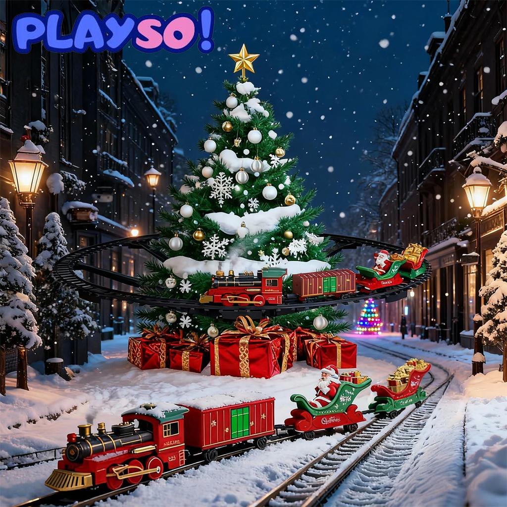 PlaySo 699-128A Christmas Tree Train