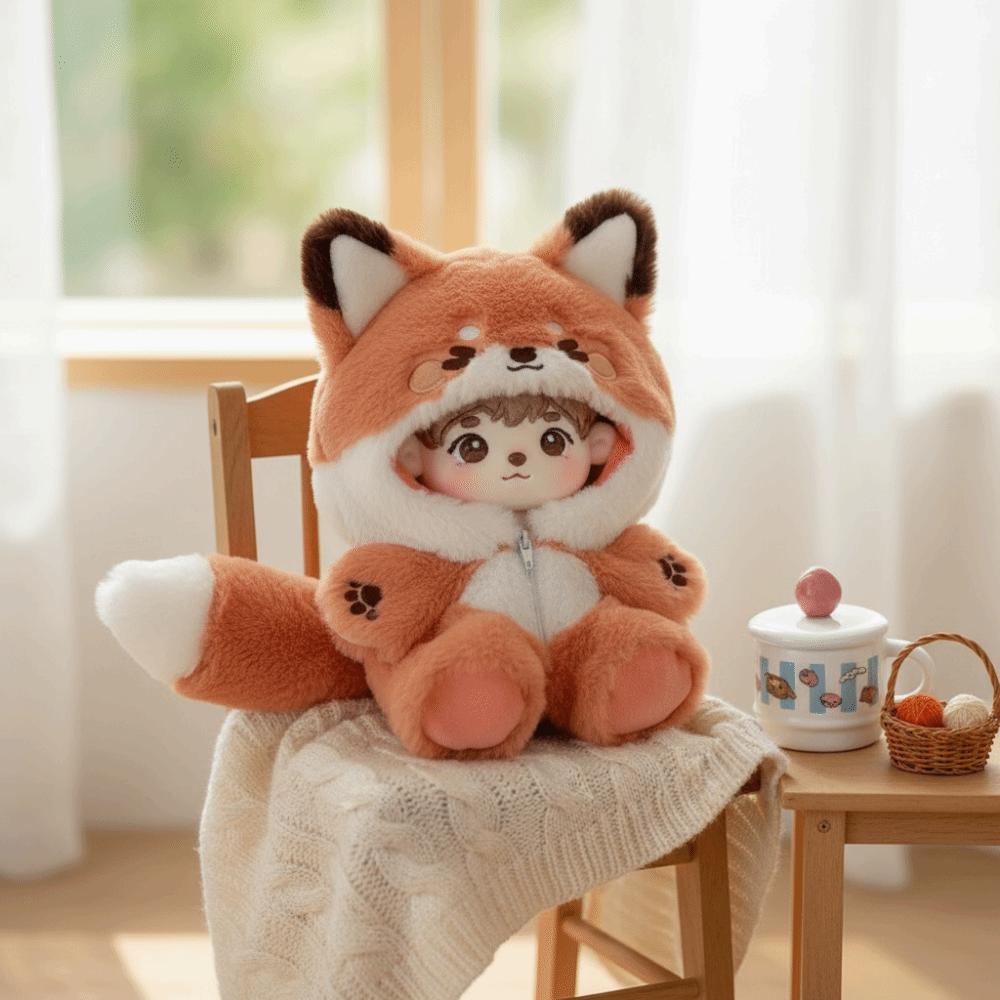 Fox Bunny Baby Clothes 20cm Doll Clothing Cute Outfit Animal Onesie  Doll Costume