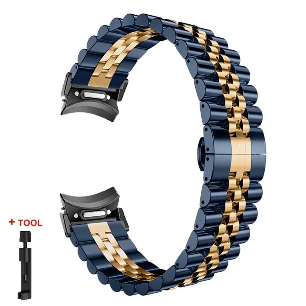 Металлический ремешок без зазоров для Samsung Galaxy Watch 7/6/5/4 40мм 44мм, металлический ремешок Quick Fit для galaxy watch 6 Classic 43 47мм 5Pro 45мм