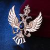Мужская Русская Корона с Двуглавым Орлом Брошь - Значок на Лацкан Пиджака