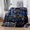 Real Madrid Star Action Blanket Durable Comfort Perfect for Picnics Bedding Office Four Seasons Universal Playful Design