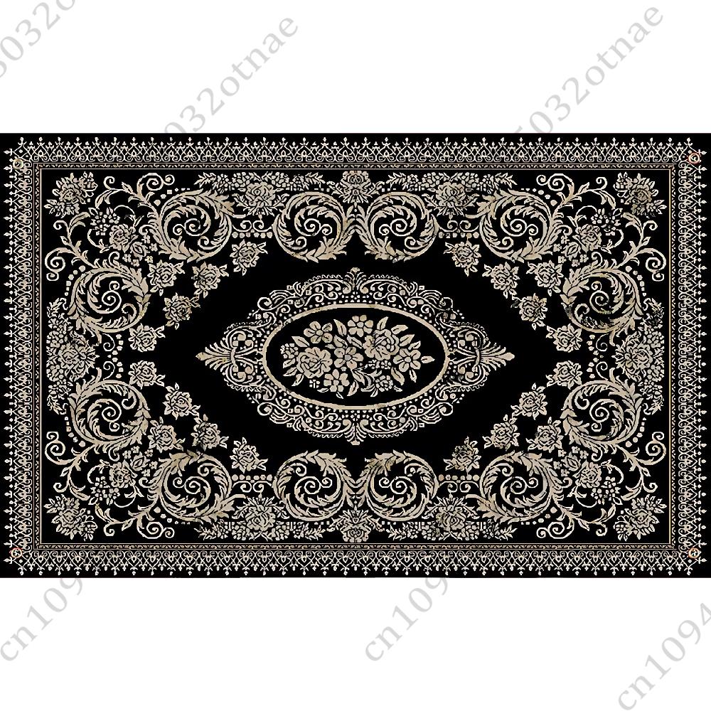 Персидский Ковер Цветочный Узор Флаг Гобелен Забавный Баннер Для Комнаты в Общежитии Спальни Садовой Гостиной Настенное Искусство Декор Вечеринки