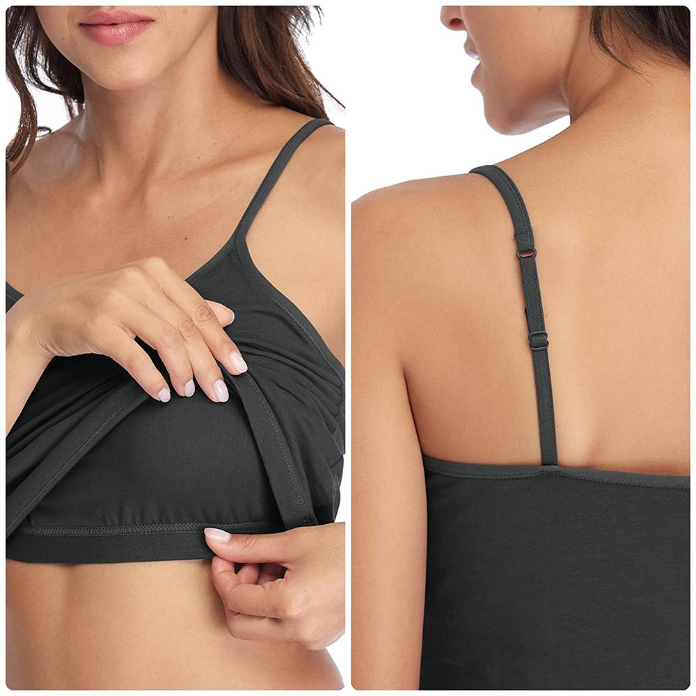 Charmleaks, женская хлопковая майка, женское нижнее белье, одежда для сна, трусы, бюстгальтер-полка, однотонная базовая майка, комплект из 2 шт.