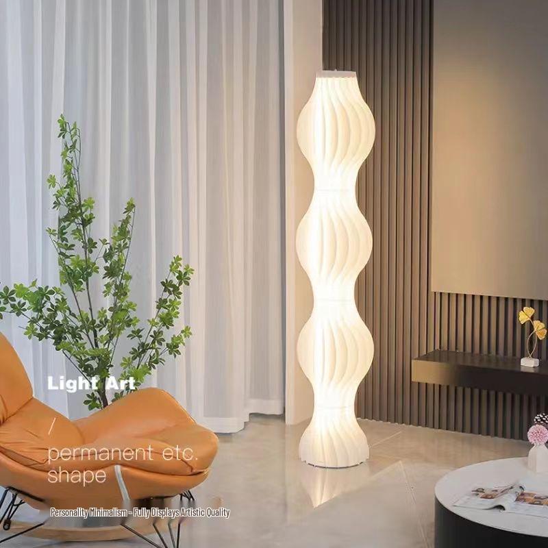 Скандинавский кремовый стиль, напольная лампа в виде травяной юбки для гостиной или спальни - Модная лампа для прикроватного столика у дивана