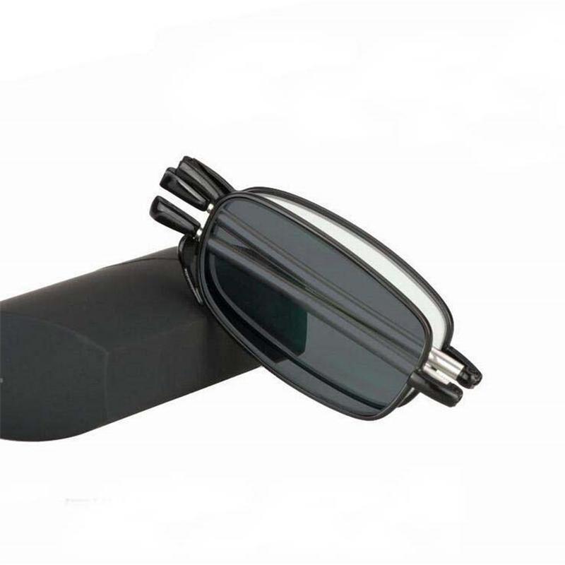 Mini Folding Myopia Photochromic Eyeglasses Men Women Metak Square Short-Sighted Eyewear De Grau 0 -50 -75 -100 To -4.0