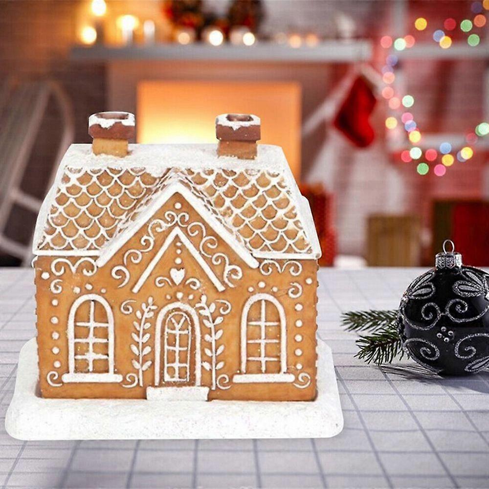 1/2Pcs Gingerbread House Incense Burner Incense Cone Burner Christmas Cabin Burner