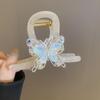 Acrylic Butterfly Hair Clip for Women Rhinestone Grasp Folder Shark Clip Hair Accessories Female Hair Claw Clip