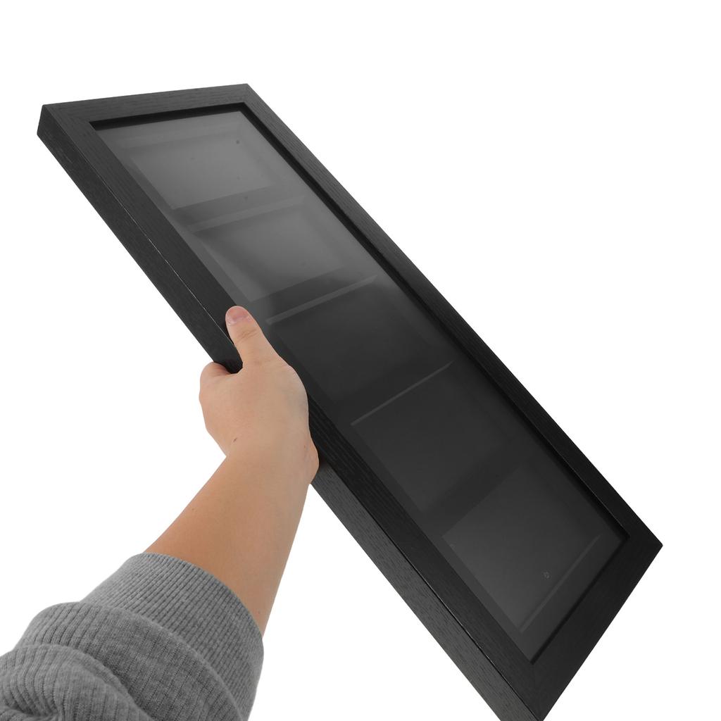 5-Grid Wall Mounted Trading Card Display Frame for Game Cards Baseball Basketball Soccer Football Hockey Psa Clear