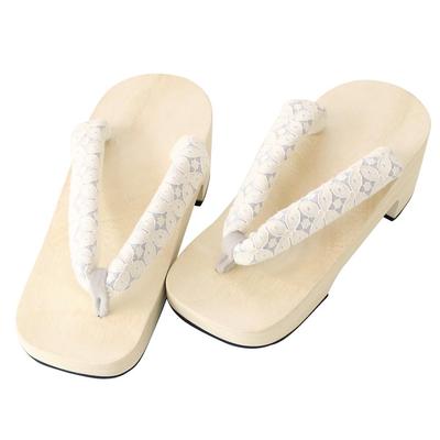 Кимоно Кафе Юката Гета с кружевными ремешками и на каблуке Черный и Светлый Доступны в размерах и Идеально для Повседневной носки и Здоровья Легкие Женские Клоги, Белые,