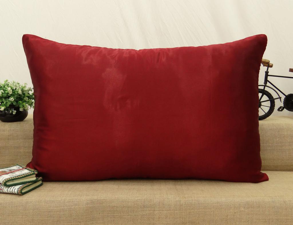 Наволочка для подушки Home D cor Sham Satin Silk Throw Bed Case — выберите