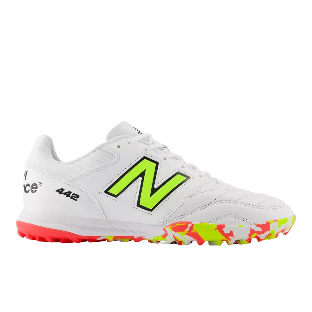 New Balance Nb 442 Pro V2 Удобные Простые в Носке Кожаные Футбольные Бутсы Унисекс Футбольные Бутсы Белые MS41TIB2