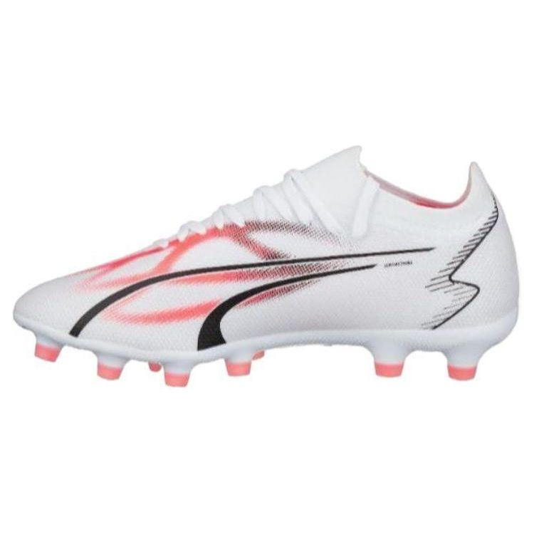 Puma Ultra Match Comfortable Versatile Football Shoes Men Football Shoes White Pink 107519-01