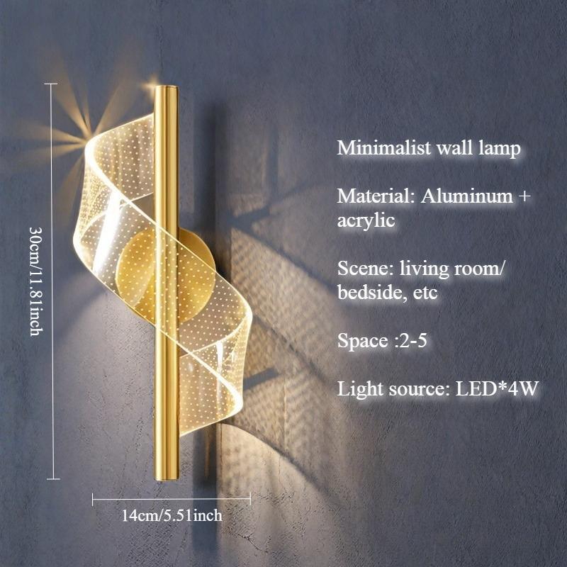 Luxurious Nordic LED Wall Sconce Lamp Indoor Lighting For Home Bedside Living Room Corridor Stairs Decoration Modern Wall Lamp