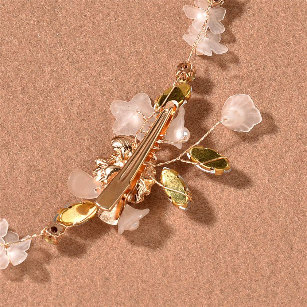 Wedding Hair Ornament Rhinestone Handmade Hair Pins Crystal Headband Bridal Hairpin Tiara Jewelry