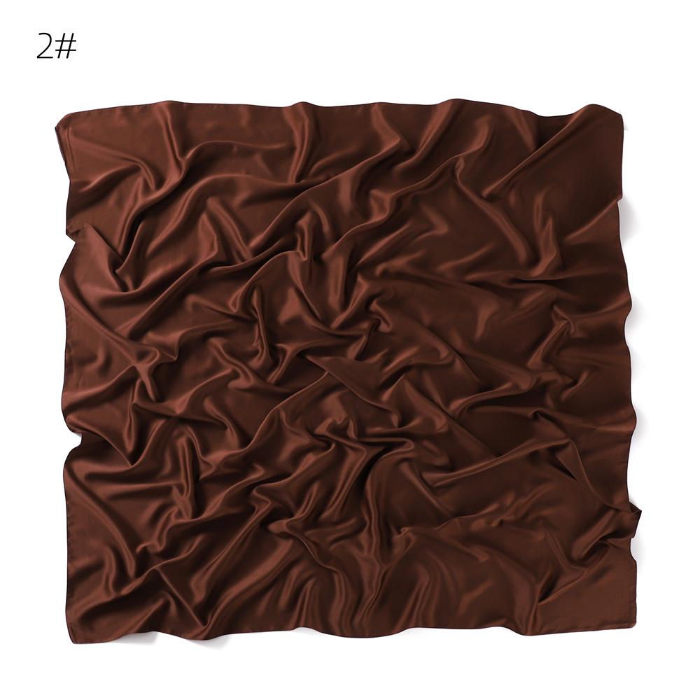 115*115см Премиальный Сатиновый Квадратный Шарф Хорошего Качества Шелк Мусульманский Женский Хиджаб Хорошая Строчка Шарфы Турция Тюрбан Рамадан Хиджабы