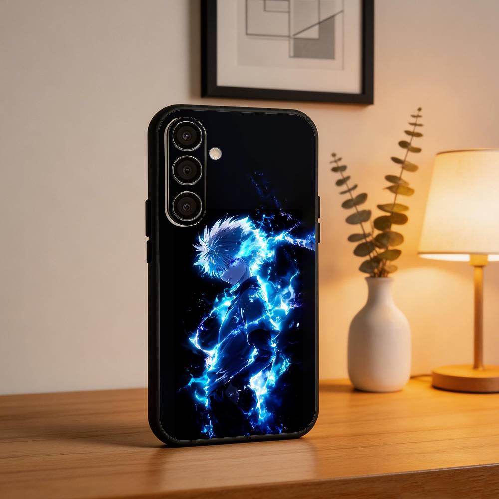 H-Hunter × Hunter K-Killua Phone Case For Samsung A73,72,71,53,52,51,22,91,80, Soft Black Cover