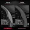 Genuine Leather Carbon Fiber Steering Wheel Cover for Mitsubishi: Outlander, Eclipse, Pajero Sport, ASX, Lancer, Junge, Yishen.