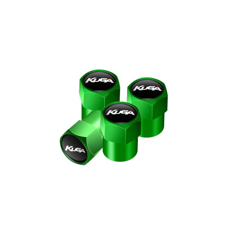 4Pcs/Set Car Kuga Letter Emblem Wheel Tires Valve Caps Metal Tyre Dust Proof Covers Decoration Accessories