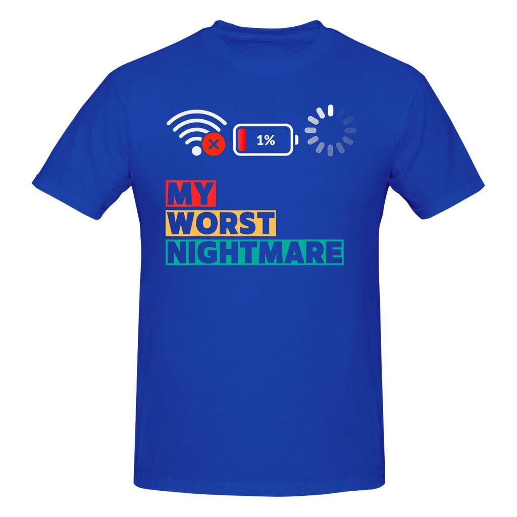 1 Piece Funny Gifts For Gamers Gamer Humor Novelty 100 Cotton Tshirt My Worst Nightmare Tees Tops For Unisex