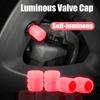 4 шт. Цветные Светящиеся Колпачки на Клапан Колеса Автомобиля Флуоресцентные Ночные Колпачки Мотоцикла Велосипеда Ночные Светящиеся Колпачки Декор Наконечники Аксессуары для Шин