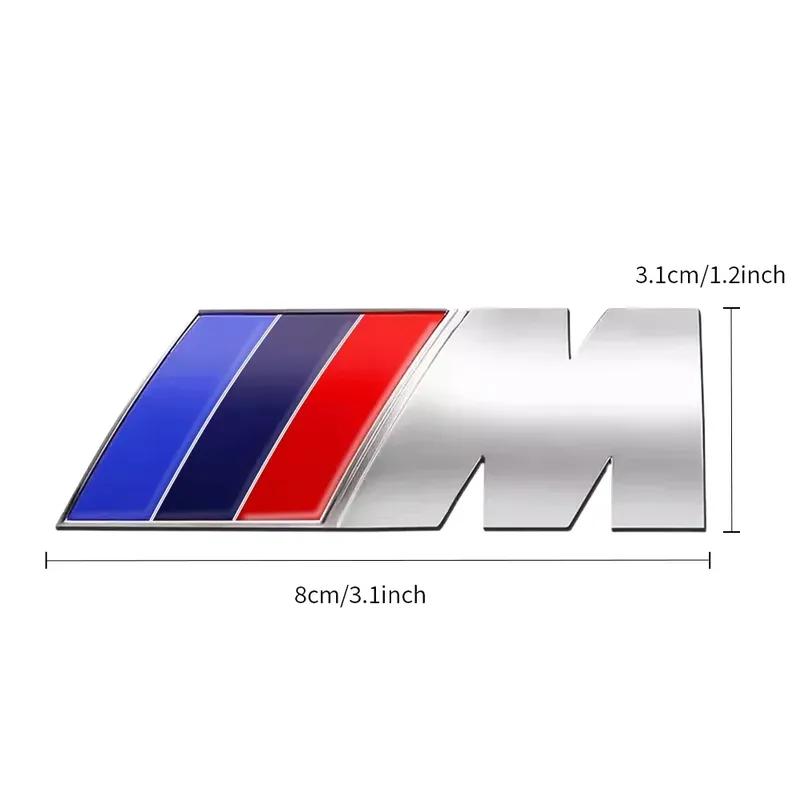 3D Metal Car Badge Body Trunk Deocration Sticker Auto Modification Decal For BMW M POWER F13 F15 F16 F30 F34 F32 F31 E36 E46 E39
