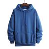 Men Hoodie Ribbed Cuff Streetwear Super Soft Drawstring Large Pocket Sweatshirt for Daily Wear