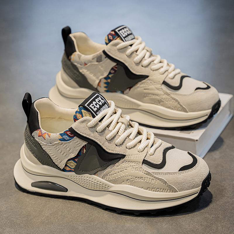 Men's Shoes Spring New Casual Versatile Comfortable Fashion Trend Niche Non-slip Wear-Resistant Retro Sneakers